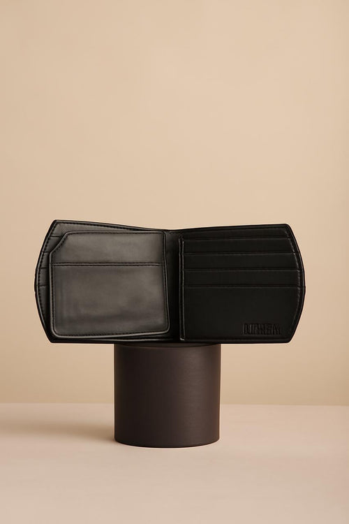 BLACK SHAPED WALLET