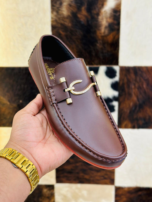 BROWN S BUCKLE LOAFERS